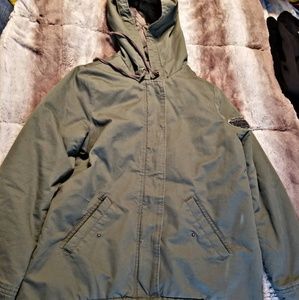 Like New Aeropostale Army Green Coat